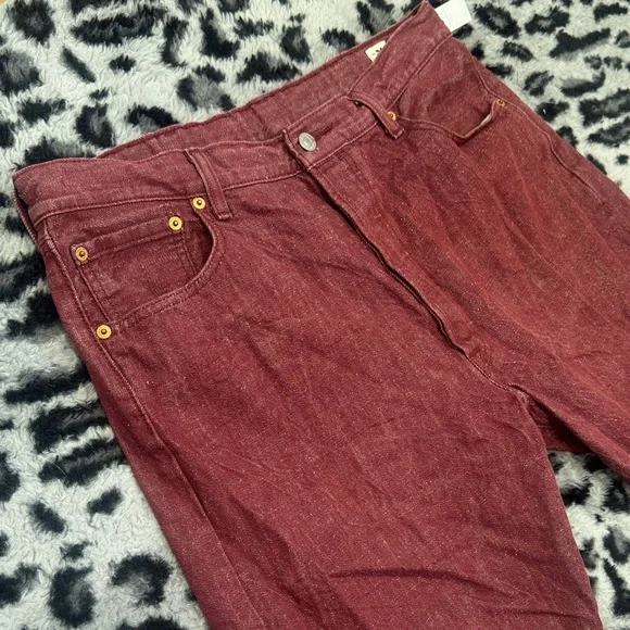 Levi's Men's Maroon Relaxed Straight Jeans - Picture 3 of 6